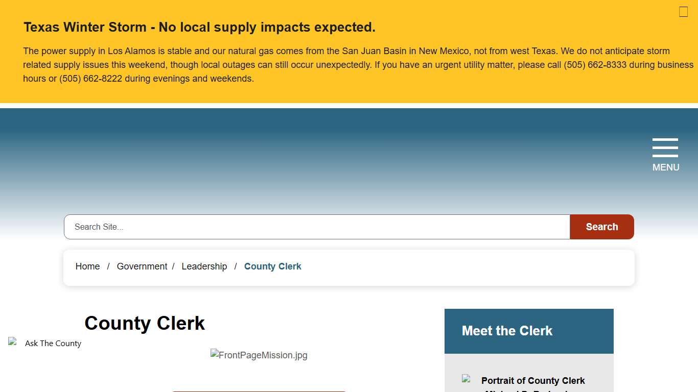 County Clerk - Incorporated County of Los Alamos, NM